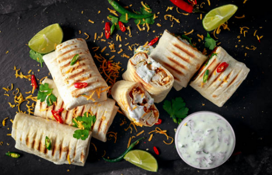 Spicy Chicken Burritos