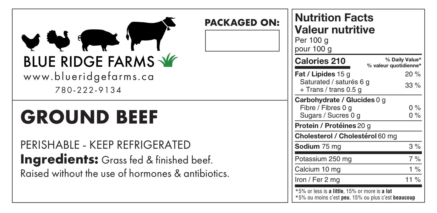 50 lbs Ground Beef Box